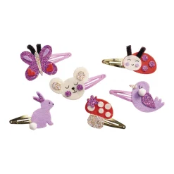 6 Barrettes Flower Garden à Créer