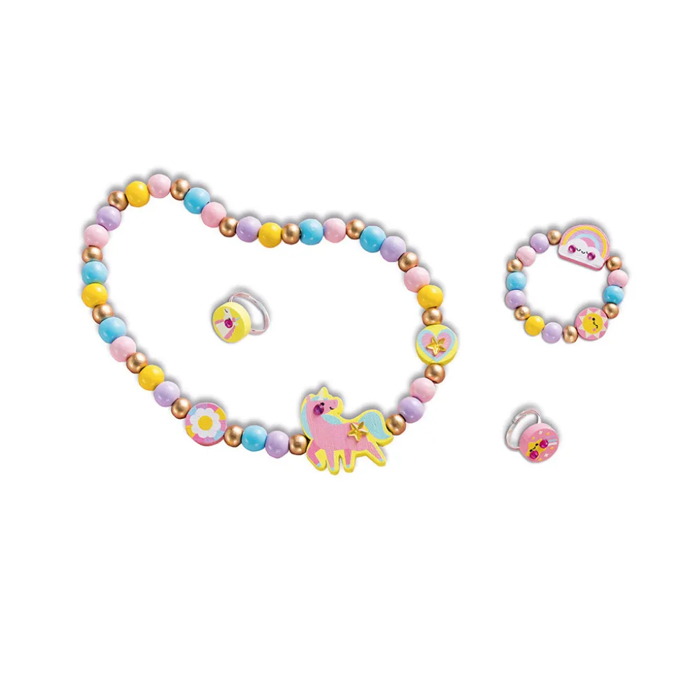 4 Bijoux En Bois A Créer - Rainbow Land