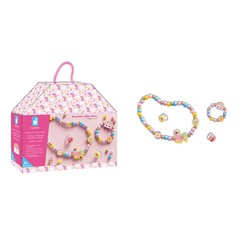4 Bijoux En Bois A Créer - Rainbow Land