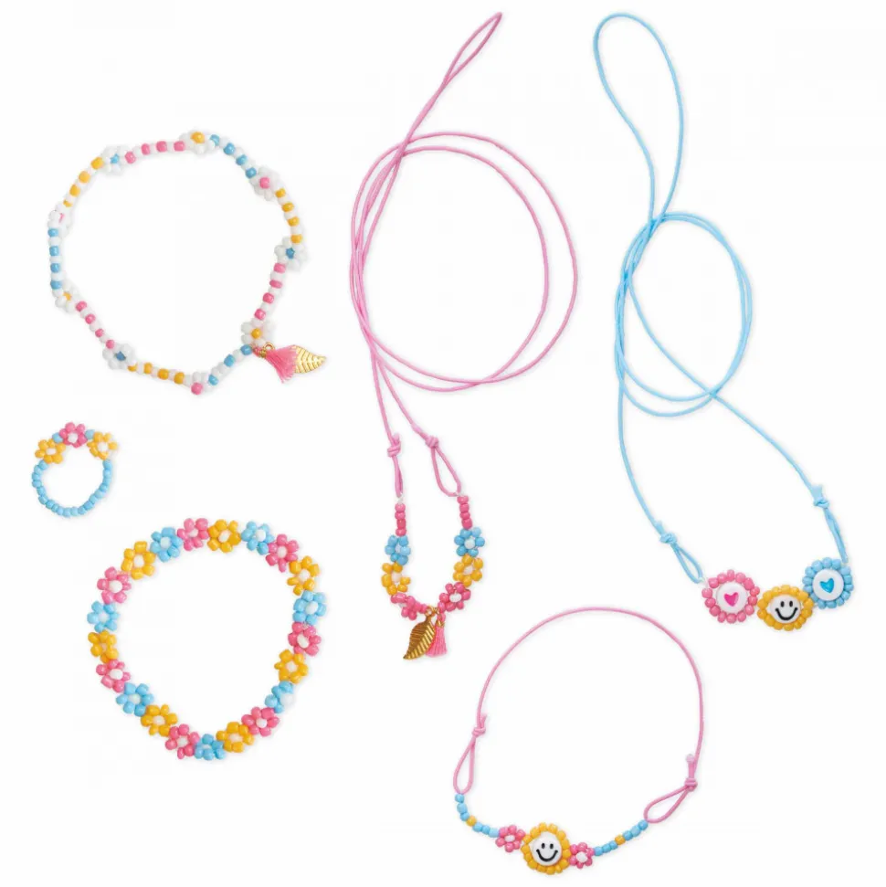 6 Bijoux Fleurs en Perles à Créer