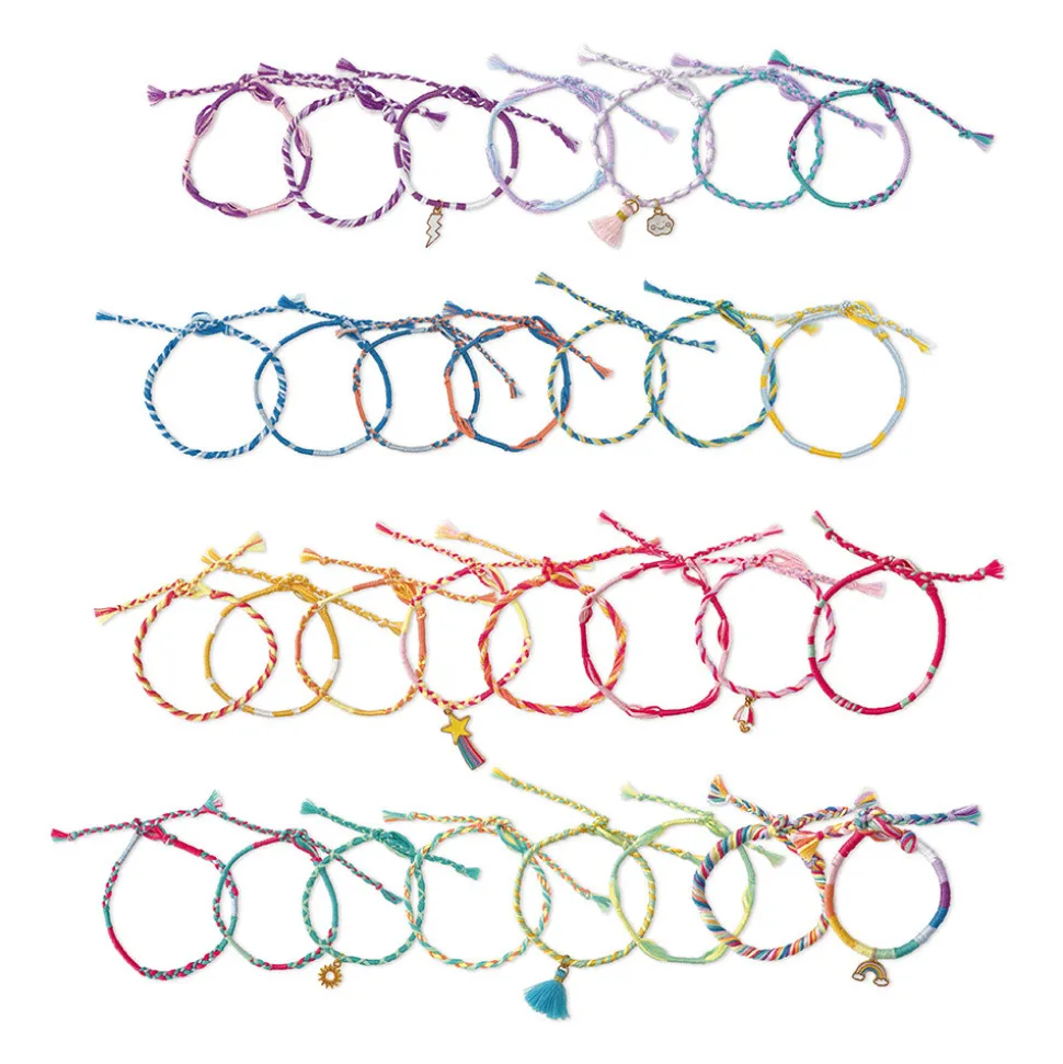 30 Bracelets Enroulés Arc-En-Ciel
