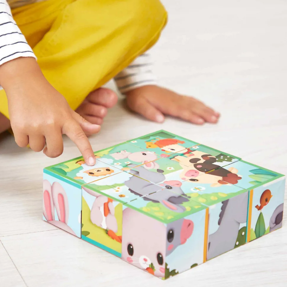 9 Cubes Animaux De La Ferme