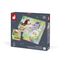 9 Cubes Animaux De La Ferme
