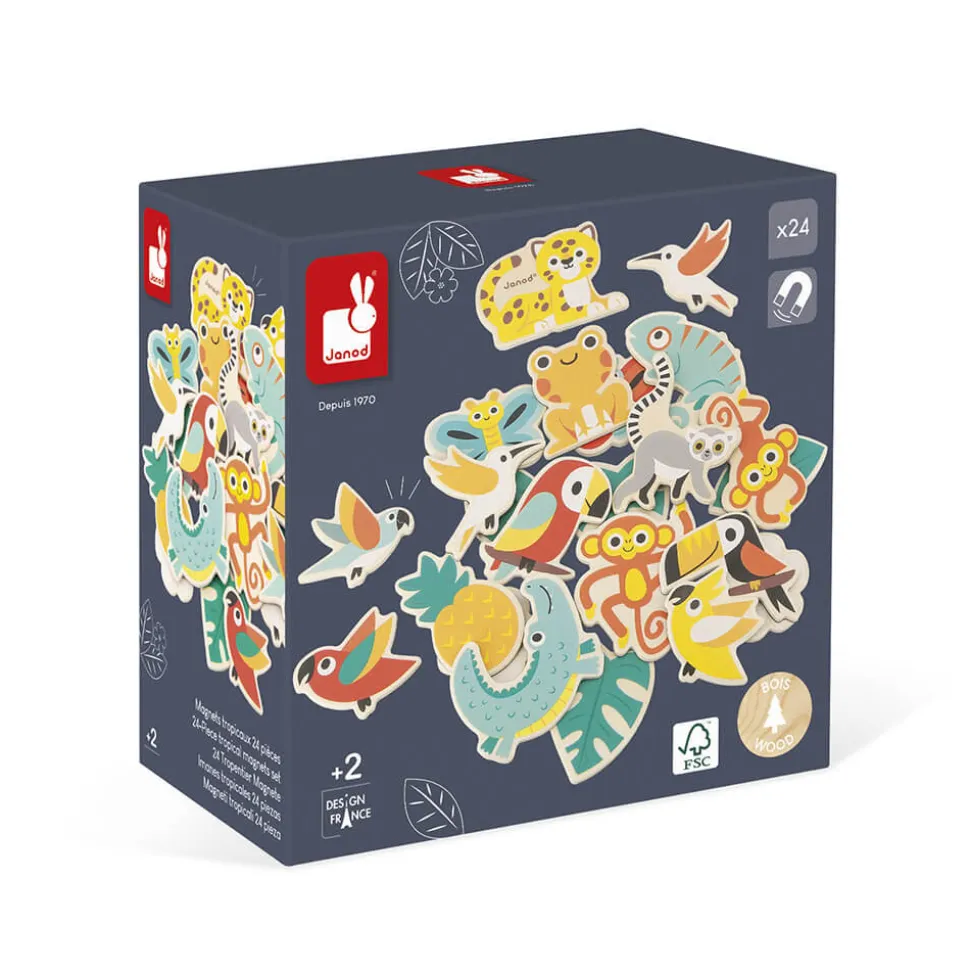 24 Magnets Tropicaux Tropik
