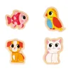 4 puzzles Evolutifs Animaux de Compagnie