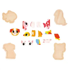 4 puzzles Evolutifs Animaux de Compagnie