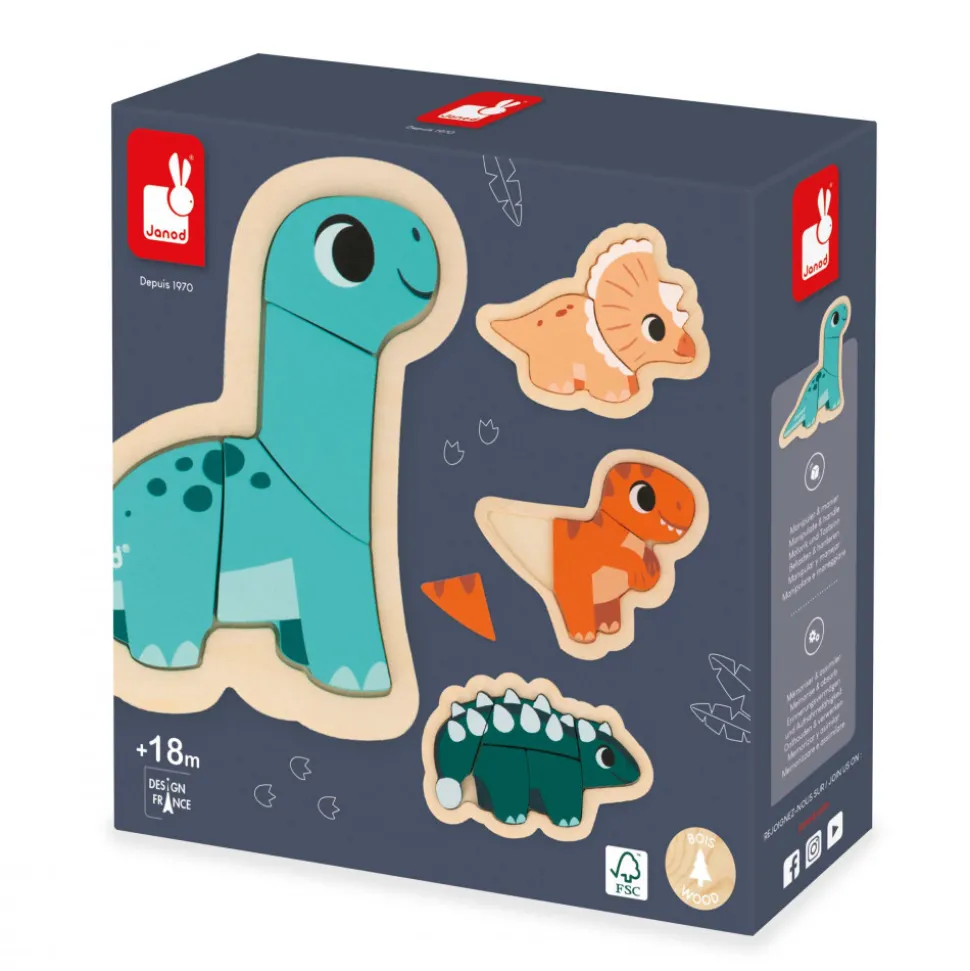 4 Puzzles Evolutifs Dino