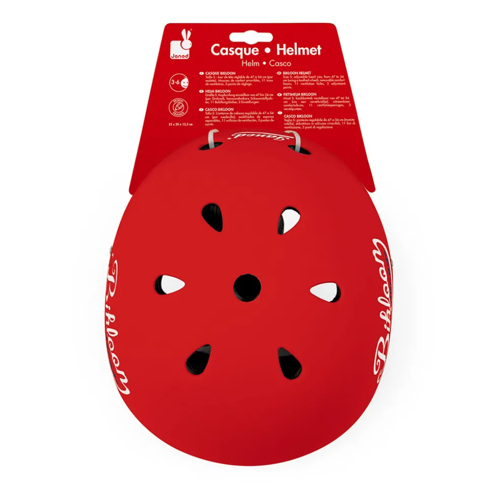 Bikloon - Casque Rouge Pour Draisienne