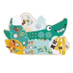 Busy-board Crocodile en bois Tropik