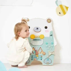 Busy-board Ourson en bois Pure