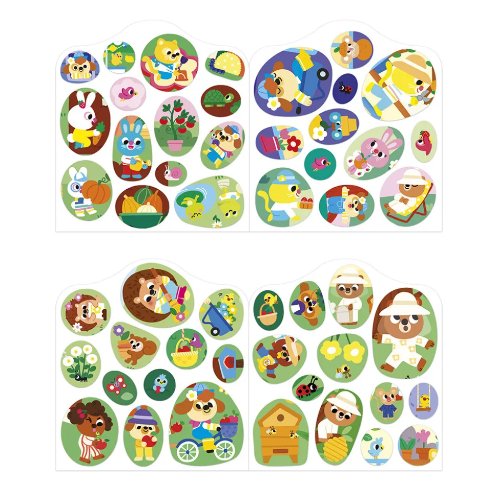 Cahier de Stickers et Décors Le Jardin