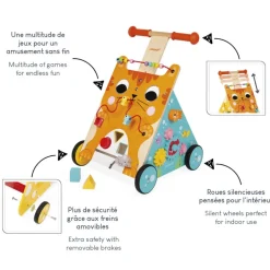 Chariot Multi-Activités Chat (bois)