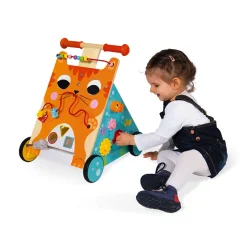 Chariot Multi-Activités Chat (bois)