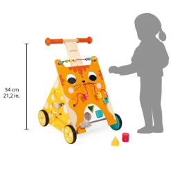 Chariot Multi-Activités Chat (bois)