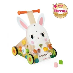 Chariot Multi-Activités Lapin en bois