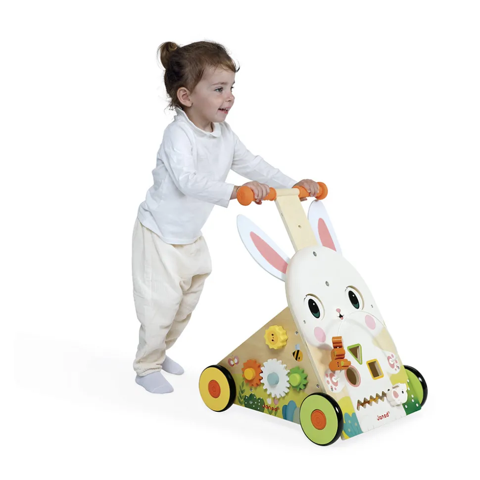 Chariot Multi-Activités Lapin en bois
