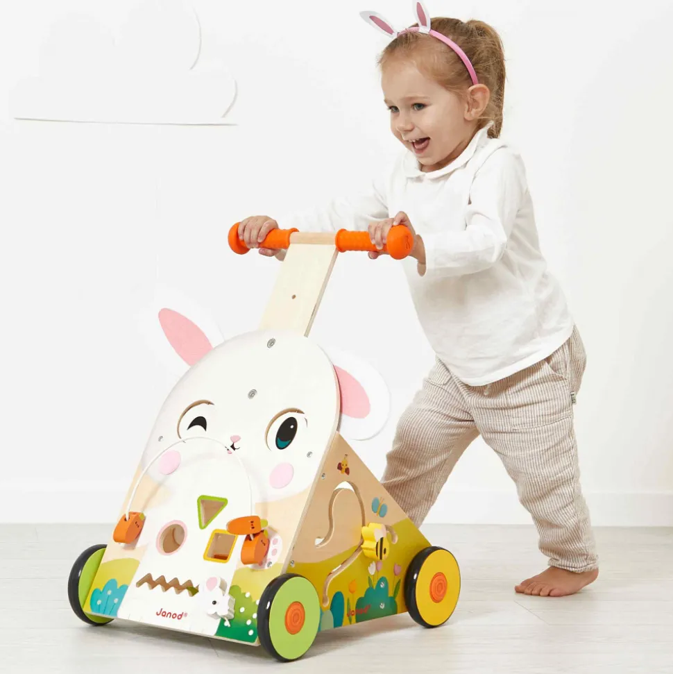 Chariot Multi-Activités Lapin en bois