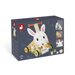 Chariot Multi-Activités Lapin en bois