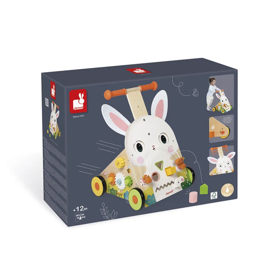 Chariot Multi-Activités Lapin en bois