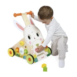 Chariot Multi-Activités Lapin en bois