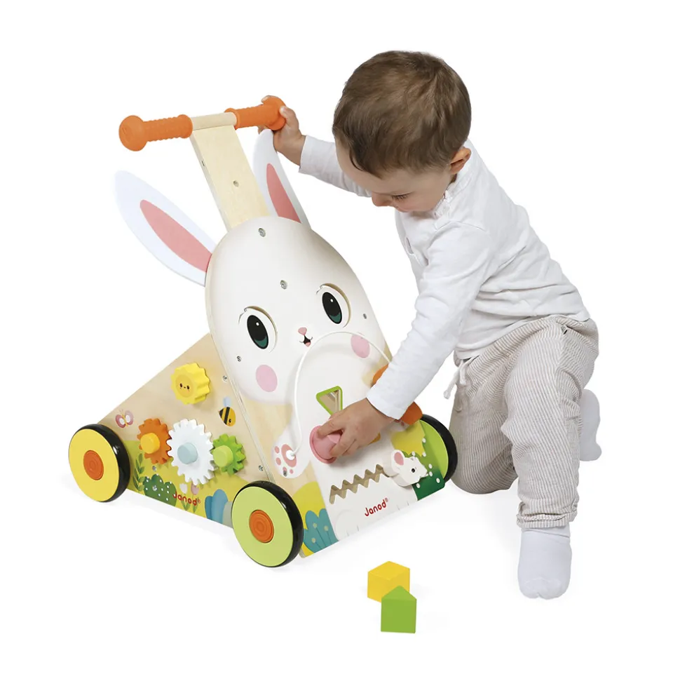 Chariot Multi-Activités Lapin en bois