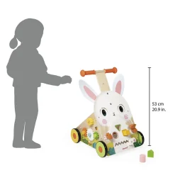 Chariot Multi-Activités Lapin en bois