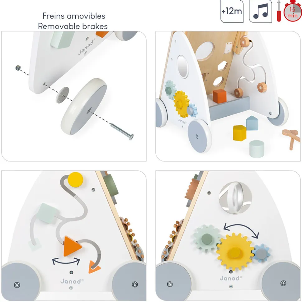 Chariot Multi-Activités Sweet Cocoon en bois