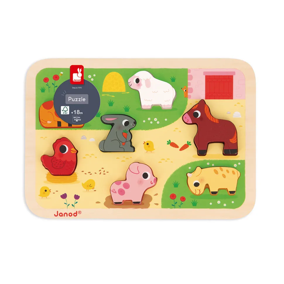 Chunky Puzzle Ferme 7 pièces