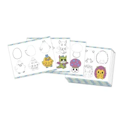Coffret Créatif Dessin 20 Coloriages avec Feutres pailletés