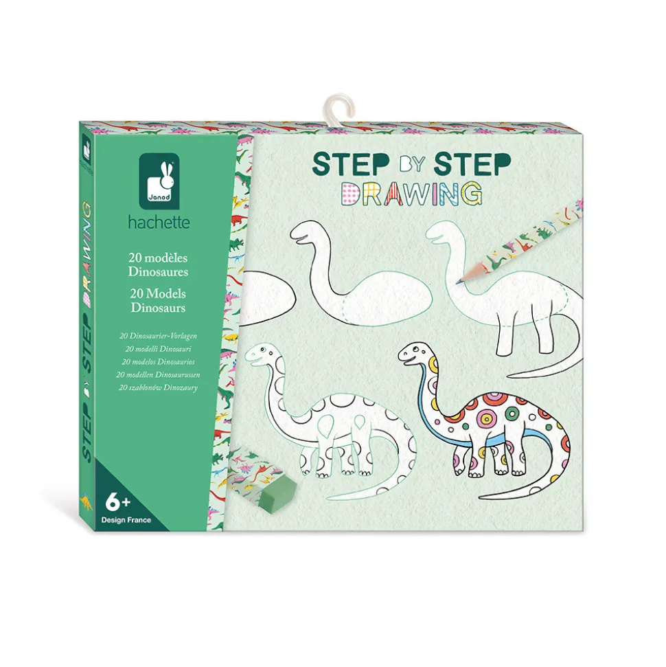 Coffret Créatif Dessin 20 Modèles Dinos