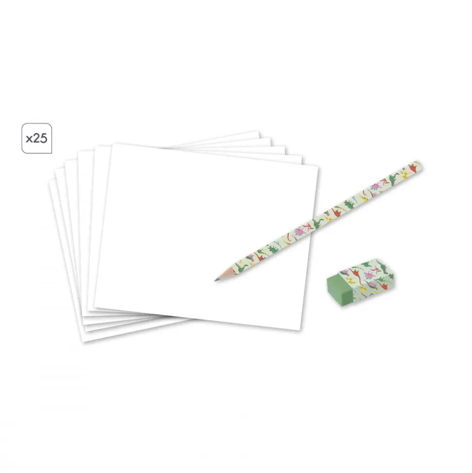 Coffret Créatif Dessin 20 Modèles Dinos