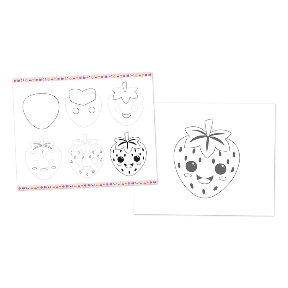Coffret Créatif Dessin 20 Modèles Kawaii
