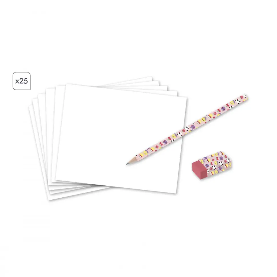 Coffret Créatif Dessin 20 Modèles Kawaii