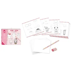 Coffret Créatif Dessin 20 Modèles Kawaii