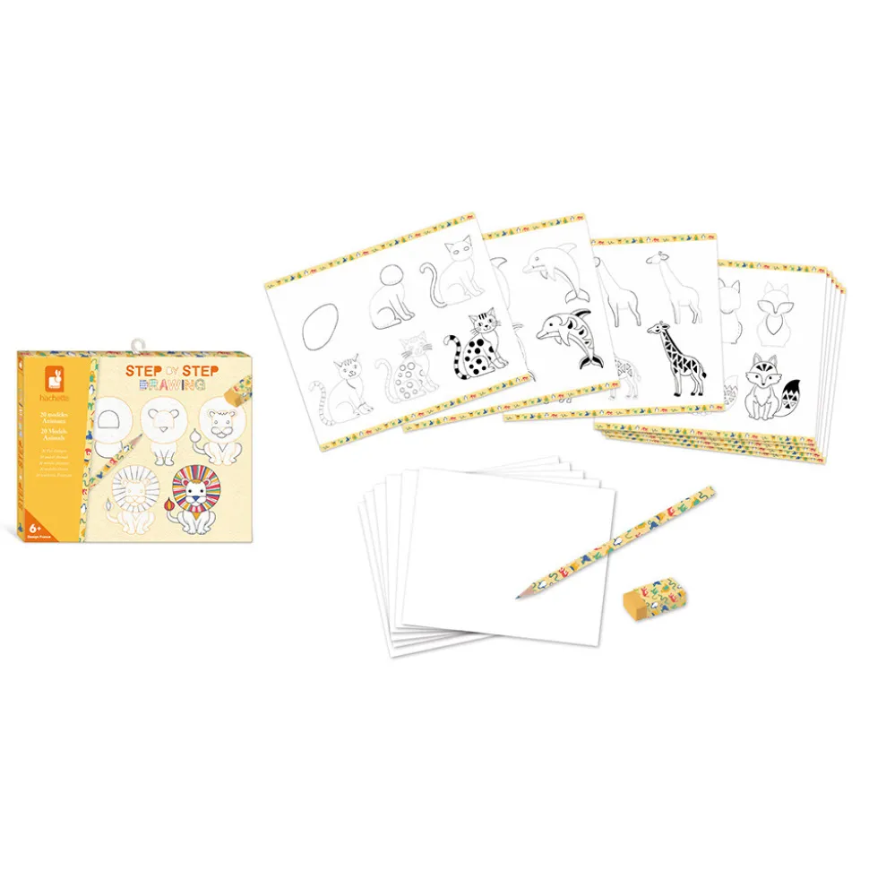 Coffret Créatif Dessin 20 Modèles Animaux
