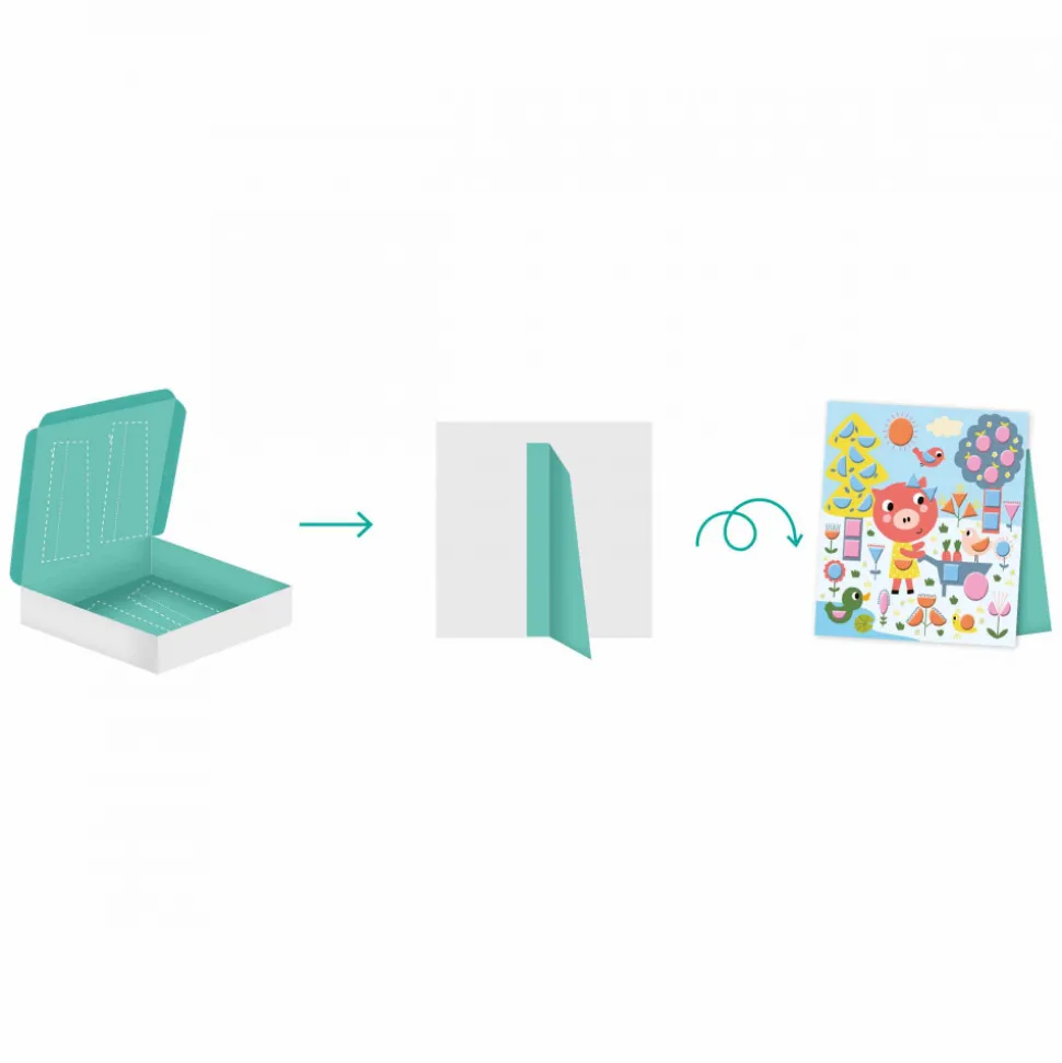 Coffret créatif Gommettes Géométriques - 3 ans