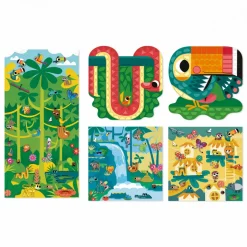 Coffret Créatif Gommettes et Décors Jungle - 5 ans