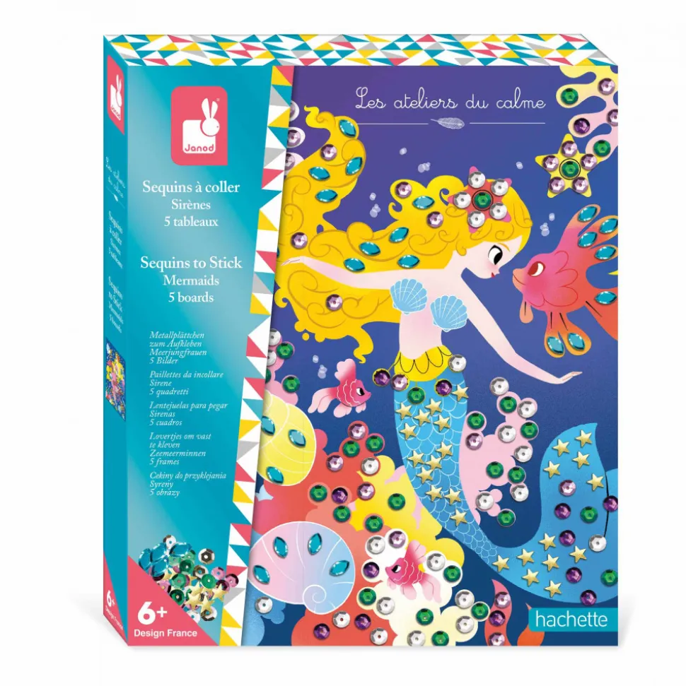Coffret Créatif Sequins à Coller Sirènes