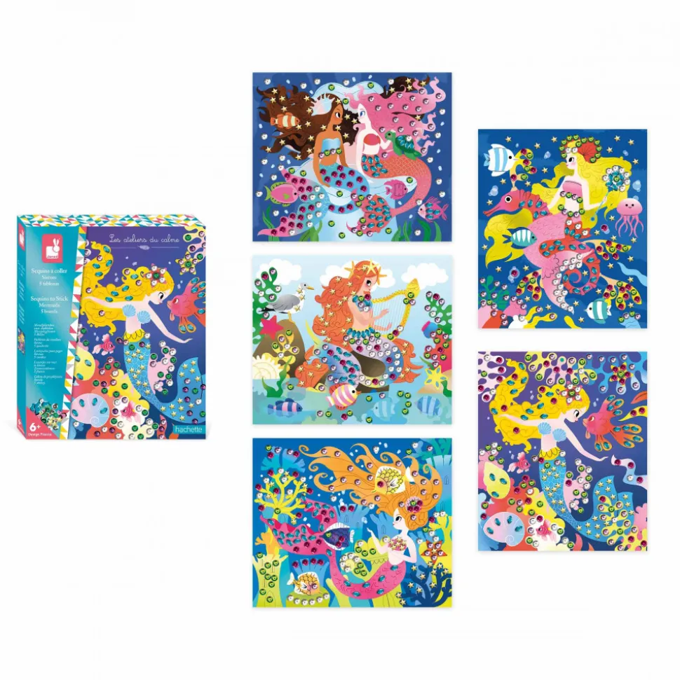Coffret Créatif Sequins à Coller Sirènes