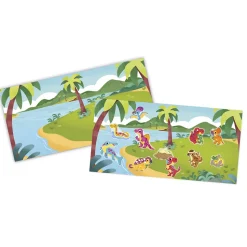 Coffret Créatif Stickers Epais Repositionnables Dinos - 2 ans
