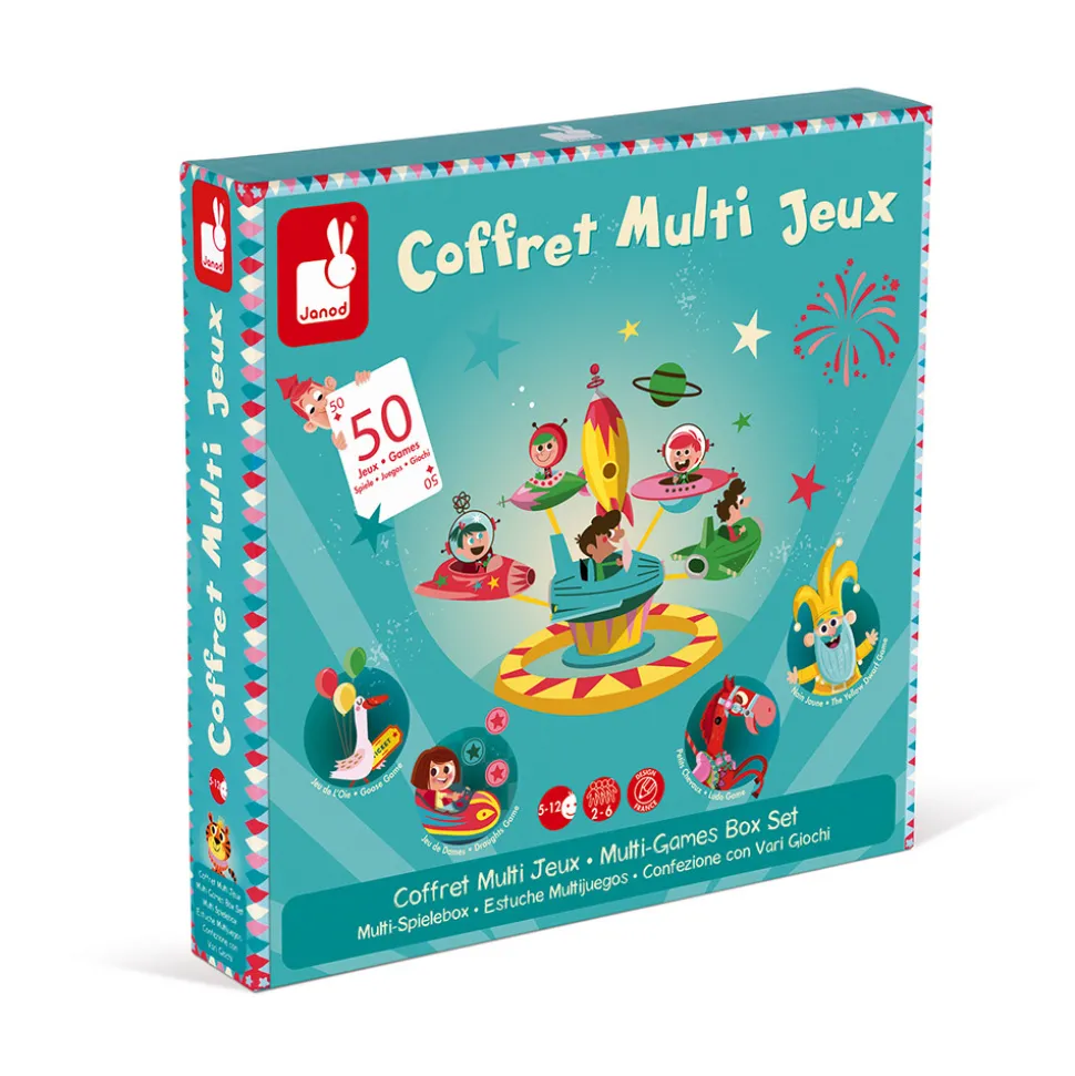 Coffret multi jeux carrousel (bois et carton)