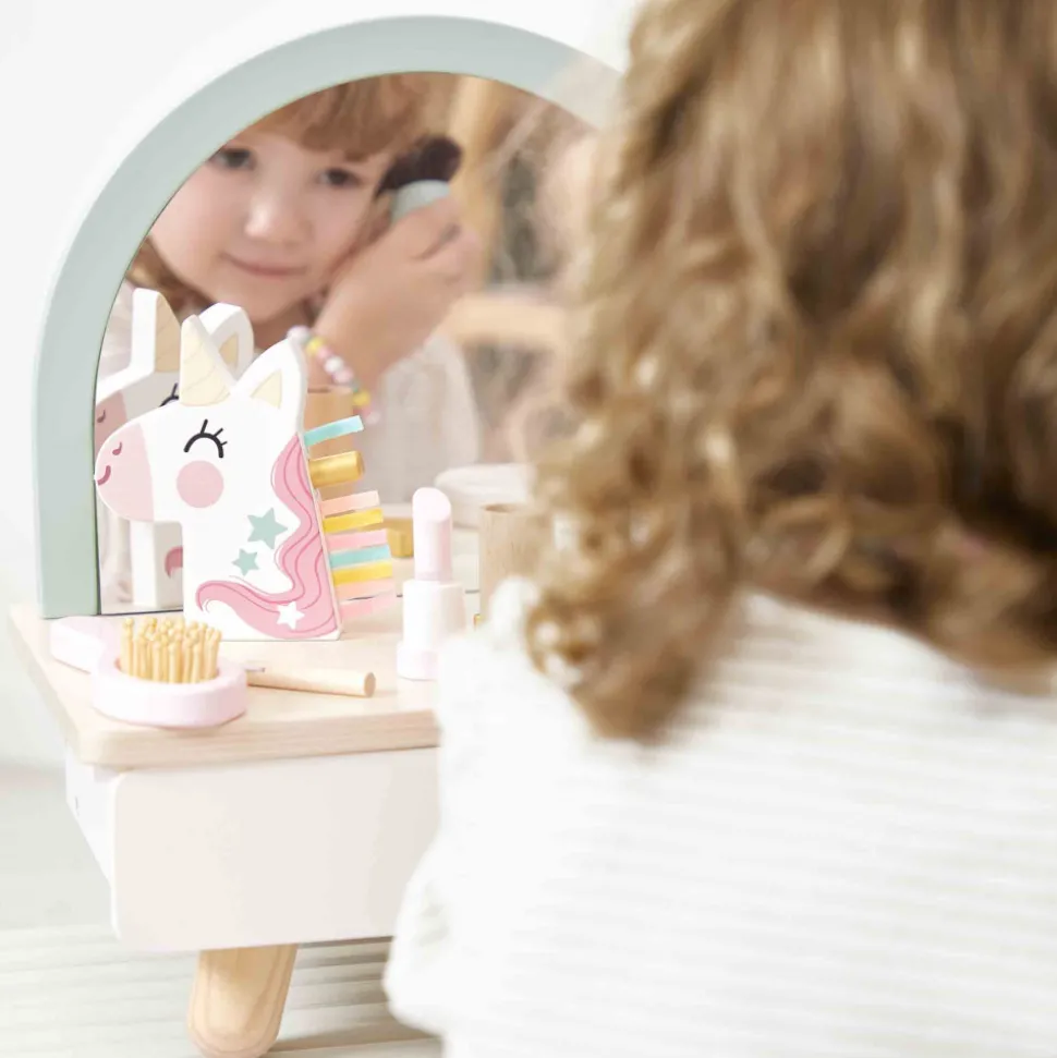 Coiffeuse de table en bois Licorne