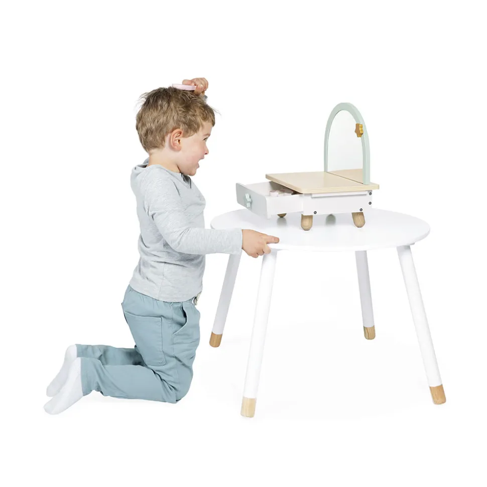 Coiffeuse de table en bois Licorne
