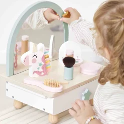 Coiffeuse de table en bois Licorne