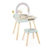 Coiffeuse en bois et accessoires Licorne