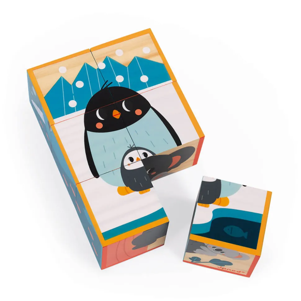 Cubes en bois animaux - Partenariat WWF®