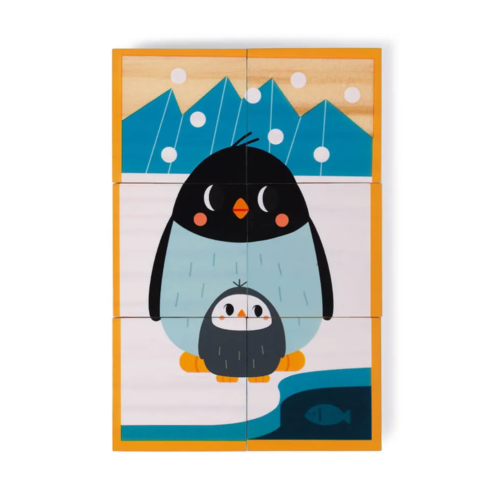 Cubes en bois animaux - Partenariat WWF®