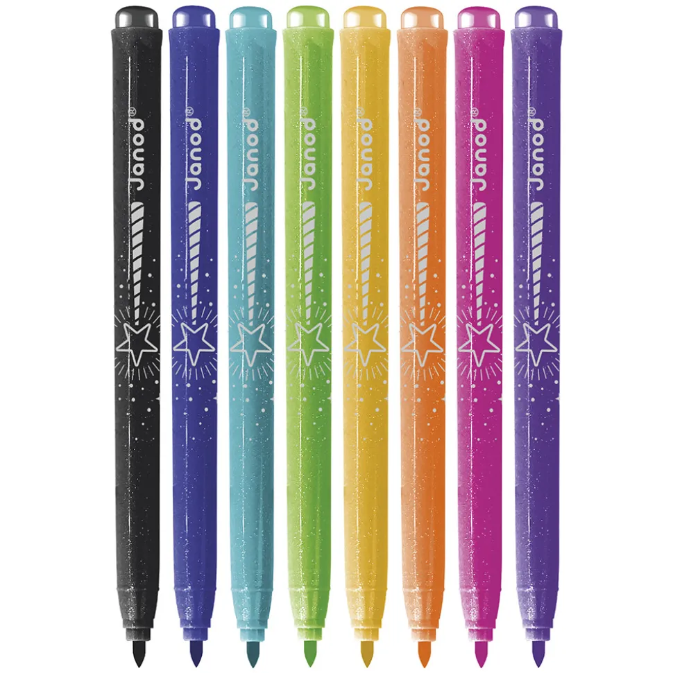 Feutres Pailletés x8