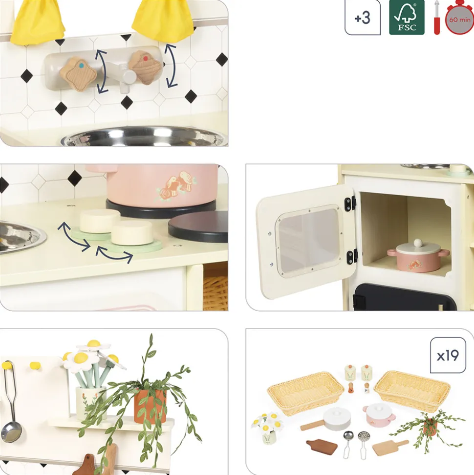 Grande Cuisine en bois Mamie Soleil