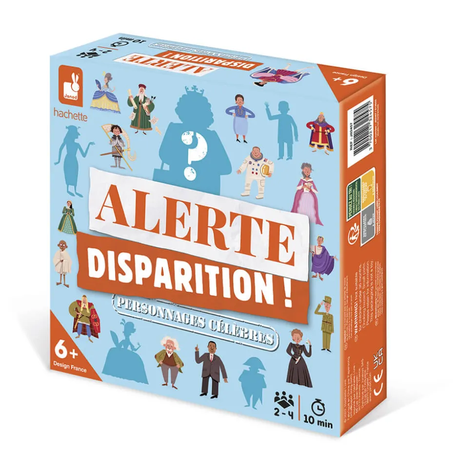 Jeu Alerte Disparition ! Personnages Célèbres